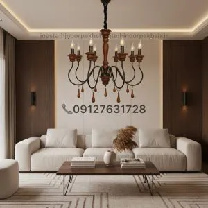 لوستر چوبي روستيك طرح مرغابي در انواع رنگبندي