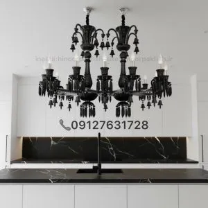 لوستر و لاینر کریستالی باکارات طرح فرانسه سبک کلاسیک