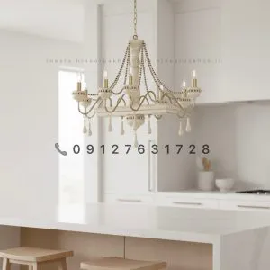 لوستر لاینر چوبی روستیک نئوکلاسیک در انواع رنگبندی