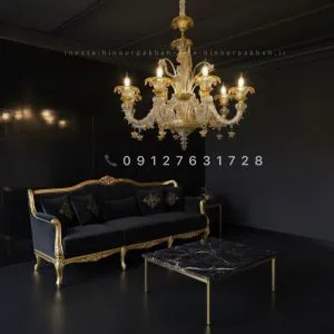 لوستر مورانو کریستالی دست ساز وارداتی در انواع رنگبندی
