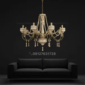 لوستر چوبی روستیک نئوکلاسیک در انواع رنگبندی و سایز