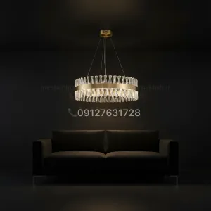 لوستر كريستالي سانتي مدرن در انواع رنگبندي و سايز