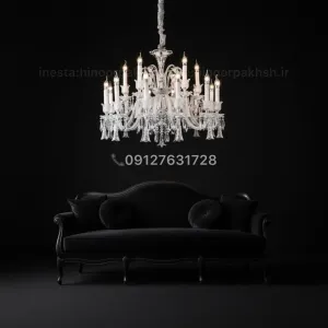 لوستر باکارات vip کریستالی وارداتی در انواع رنگبندی و سایز