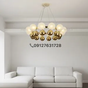 لوستر ملكولي مدرن در انواع رنگبندي و سايز