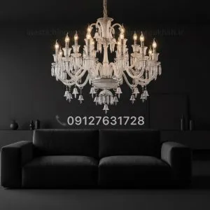 لوستر باکارات کریستالی کلاسیک در انواع رنگبندی و سایز