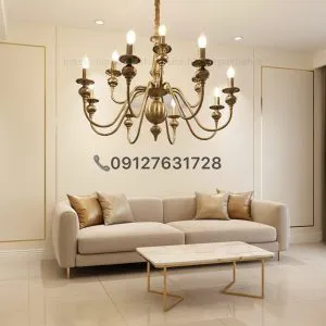 لوستر فلزی رومی وارداتی در انواع رنگبندی