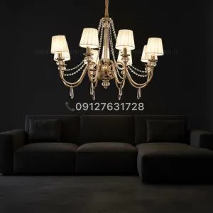 لوستر فلزي مدل مرواريدي در انواع رنگبندي و سايز