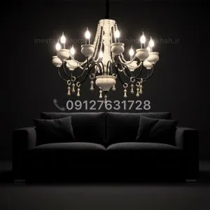 لوستر چوبي روستيك در انواع رنگبندي و سايز