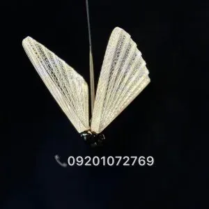 لوستر آويز كريستالي پروانه