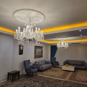 لوستر پذیرایی باکارات سفید تمام وارداتی